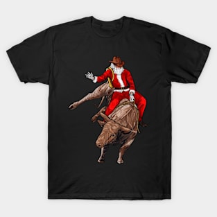 Santa riding  Merry Christmas T-Shirt